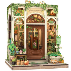 Конструктор Book Nook Green Life Bookshop, вставка в книжкову полицю