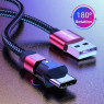 Lightning-USB для швидкого заряджання та передачі даних провід зарядки на айфон Uslion 180 градусів