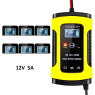 Зарядний пристрій для акумуляторів 12V 5A FOXSUR з ЖК-дисплеєм (fbc1205d)